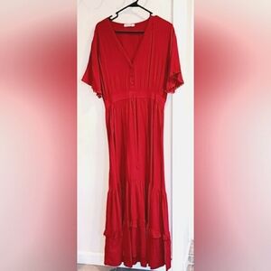 Beautiful women dress with fringes on sleeves 😍